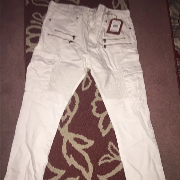 White Biker Jeans - Picture 2 of 4
